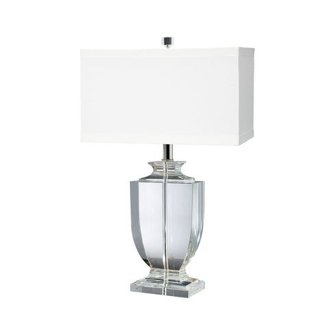 Elk Crystal Rectangular Urn Table Lamp in Clear Finish Model: 722