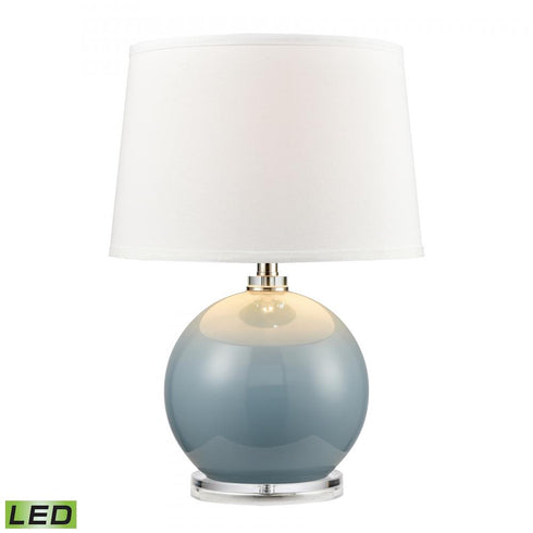 Elk Culland 22 Inch High 1 Light Table Lamp in Blue Includes LED Bulb Model: H019-7222-LED