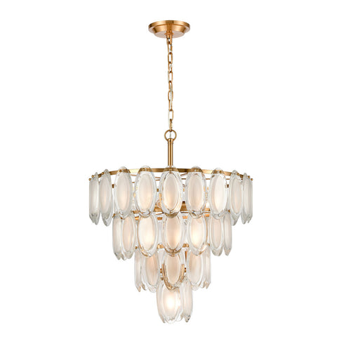 Elk Curiosity CHANDELIER in Aged Brass Finish Model: D4664