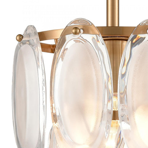 Elk Curiosity MINI PENDANT in Aged Brass Finish Model: D4666
