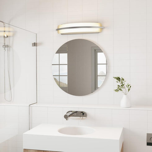 Elk Curvato 25.5 Inch Wide LED Vanity Light in Polished Chrome Model: 85142/LED