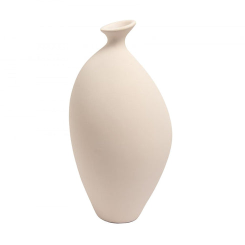 Elk Cy Vase Large in White Model: H0517-10729