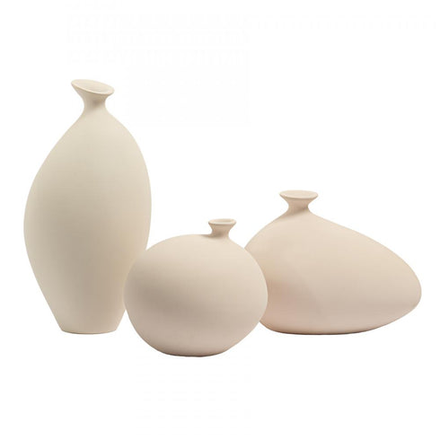 Elk Cy Vase Large in White Model: H0517-10729