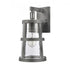 Elk Dakota 14 Inch High 1 Light Outdoor Sconce in Distressed Zinc Model: 69640/1