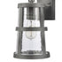 Elk Dakota 14 Inch High 1 Light Outdoor Sconce in Distressed Zinc Model: 69640/1