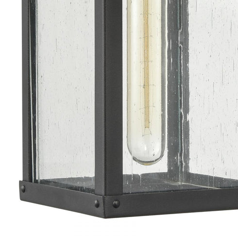 Elk Dalton 13 Inch High 1 Light Outdoor Sconce in Textured Black Model: 69701/1