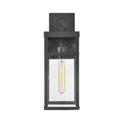 Elk Dalton 17.5 Inch High 1 Light Outdoor Sconce in Textured Black Model: 69700/1
