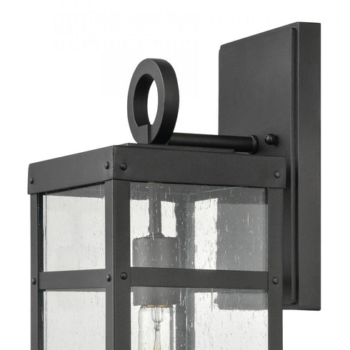 Elk Dalton 17.5 Inch High 1 Light Outdoor Sconce in Textured Black Model: 69700/1
