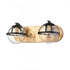 Elk Davenay 16 Inch Wide 2 Light Vanity Light in Satin Brass Model: 18651/2
