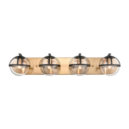 Elk Davenay 31 Inch Wide 4 Light Vanity Light in Satin Brass Model: 18653/4