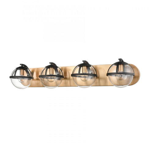 Elk Davenay 31 Inch Wide 4 Light Vanity Light in Satin Brass Model: 18653/4