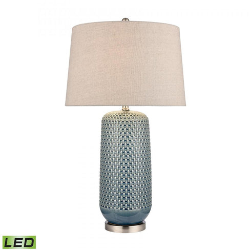 Elk Dawlish Bay 31 Inch High 1 Light Table Lamp Blue in Blue Glazed Finish Model: S0019-9484