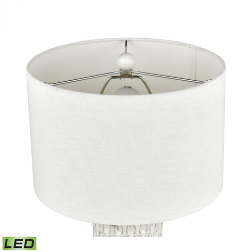 Elk Delia 21 Inch High 1 Light Table Lamp in White Includes LED Bulb Model: H0019-7991-LED