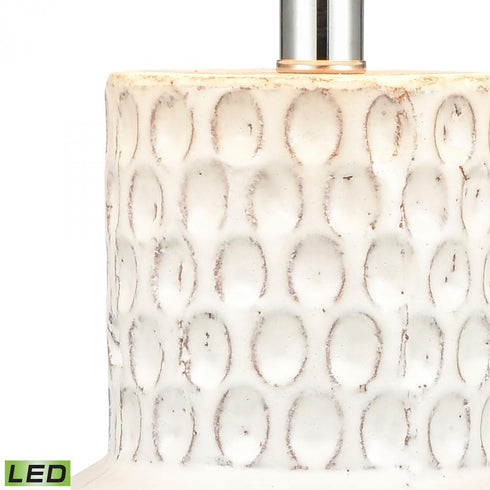Elk Delia 21 Inch High 1 Light Table Lamp in White Includes LED Bulb Model: H0019-7991-LED
