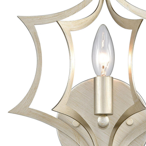 Elk Delray 1 Light SCONCE in Aged Silver Finish Model: 12060/1
