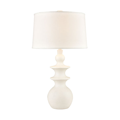Elk Depiction TABLE LAMP in Matte White Finish Model: D4694