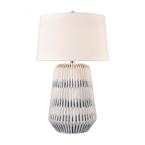 Elk Devon 32 Inch High 1 Light Table Lamp in White Finish Model: H0019-10323
