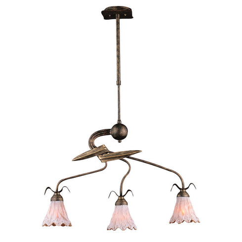 Elk Diamante ISLAND LIGHT in Olde World Finish Model: 7982/3