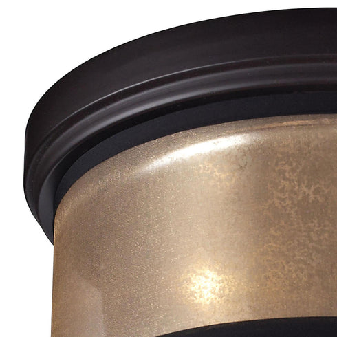 Elk Diffusion FLUSH MOUNT in Oil Rubbed Bronze Finish Model: 57025/2