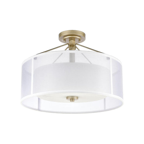 Elk Diffusion SEMI FLUSH MOUNT in Aged Silver Finish Model: 57034/3