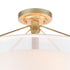 Elk Diffusion SEMI FLUSH MOUNT in Aged Silver Finish Model: 57034/3