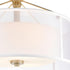 Elk Diffusion SEMI FLUSH MOUNT in Aged Silver Finish Model: 57034/3