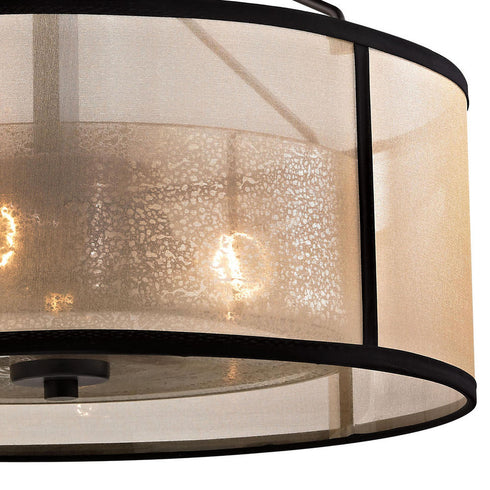 Elk Diffusion SEMI FLUSH MOUNT in Oil Rubbed Bronze Finish Model: 57024/3