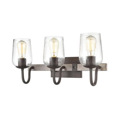 Elk Dillon VANITY LIGHT in Vintage Rust Finish Model: 15372/3
