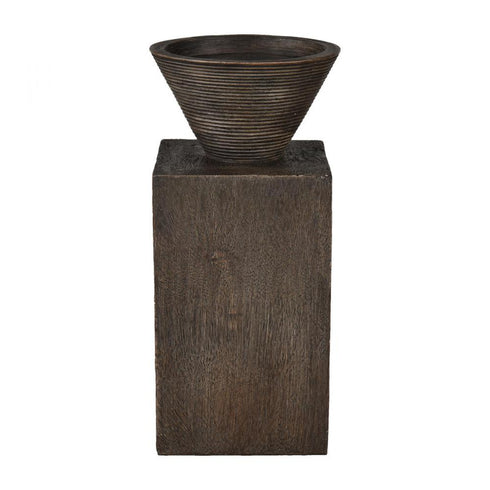 Elk Disa Candleholder Large (2 pack) (2 pack) in Dark Brown Finish Model: S0037-10158