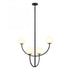 Elk Doby 30 Inch Wide 4 Light Pendant in Matte Black Model: H0018-10371