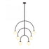 Elk Doby 34 Inch Wide 6 Light Pendant in Matte Black Model: H0018-10373