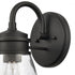 Elk Dovas 11.5 Inch High 1 Light Outdoor Sconce in Textured Black Model: 69660/1