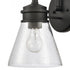 Elk Dovas 11.5 Inch High 1 Light Outdoor Sconce in Textured Black Model: 69660/1