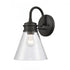 Elk Dovas 13.5 Inch High 1 Light Outdoor Sconce in Textured Black Model: 69661/1