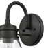 Elk Dovas 13.5 Inch High 1 Light Outdoor Sconce in Textured Black Model: 69661/1