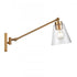 Elk East Point 14.5 Inch High 1 Light Swingarm Sconce Satin Brass Model: 18332/1