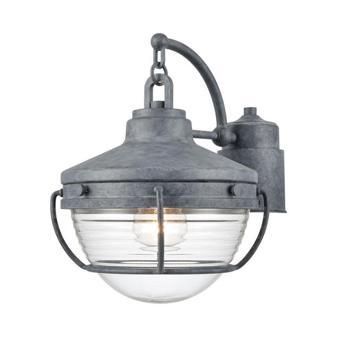 Elk Eastport POST MOUNT in Aged Zinc Finish Model: 83426/1