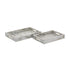 Elk Eaton Etched Tray Set of 2 in White (2 pack) (2 pack) Model: H0807-9765/S2
