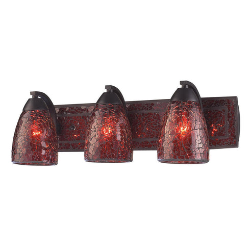 Elk Elegant Bath VANITY LIGHT in Rust Finish Model: 1302-3RST-RDC