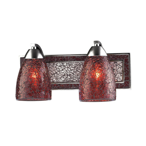 Elk Elegant Bath VANITY LIGHT in Silver Finish Model: 1301-2SLV-RDC