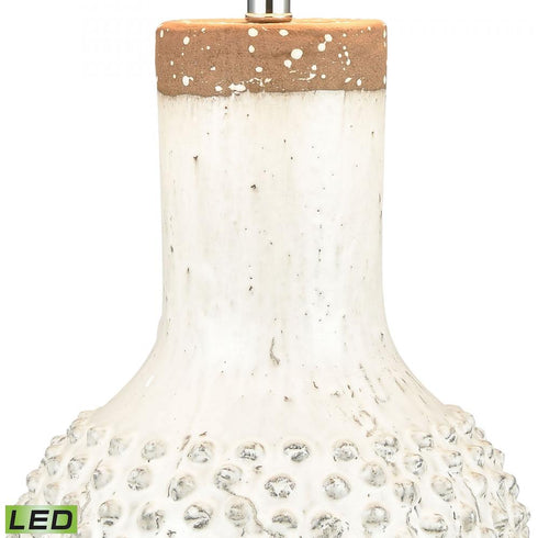 Elk Elinor 32 Inch High 1 Light Table Lamp in White Includes LED Bulb Model: H0019-7993-LED