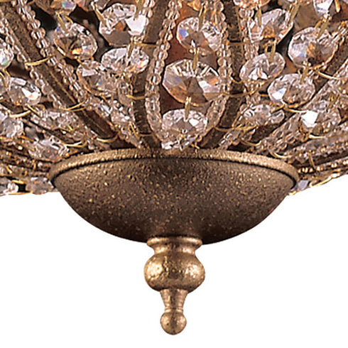 Elk Elizabethan FLUSH MOUNT in Dark Bronze Finish Model: 5962/3