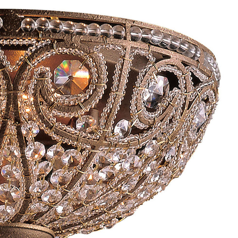 Elk Elizabethan FLUSH MOUNT in Dark Bronze Finish Model: 5962/3