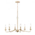 Elk Ellisville 30 Inch Wide 6 Light Chandelier in Antique Cream Model: 90220/6