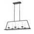 Elk Ellisville 34 Inch Wide 6 Light Chandelier in Matte Black Model: 90251/6