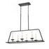 Elk Ellisville 34 Inch Wide 6 Light Chandelier in Matte Black Model: 90251/6