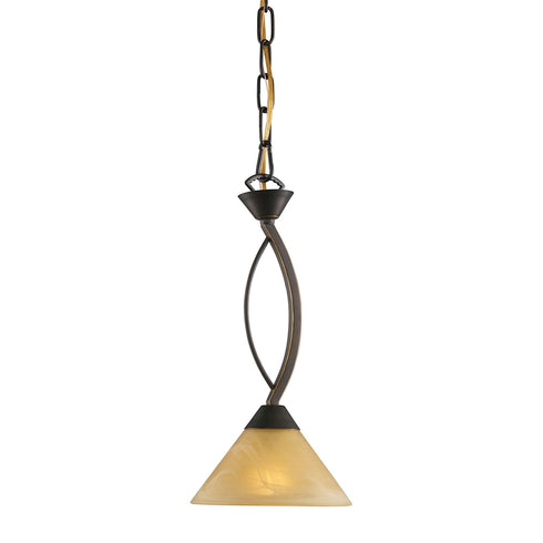Elk Elysburg MINI PENDANT in Aged Bronze Finish Model: 7644/1