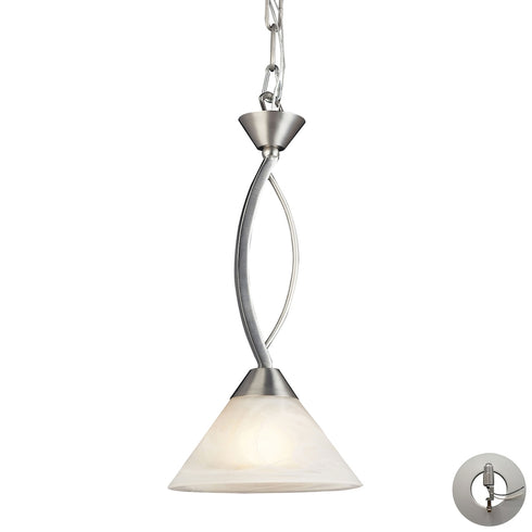Elk Elysburg MINI PENDANT in Satin Nickel Finish Model: 7634/1-LA