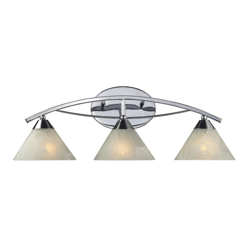 Elk Elysburg VANITY LIGHT in Polished Chrome Finish Model: 17023/3