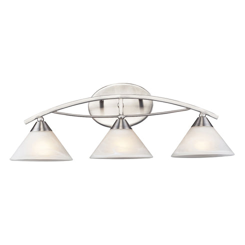 Elk Elysburg VANITY LIGHT in Satin Nickel Finish Model: 7632/3